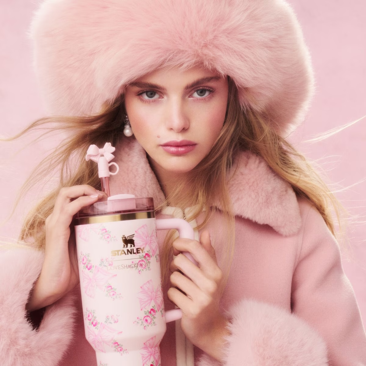 Coquette Bow Chantilly 40 oz. Tumbler